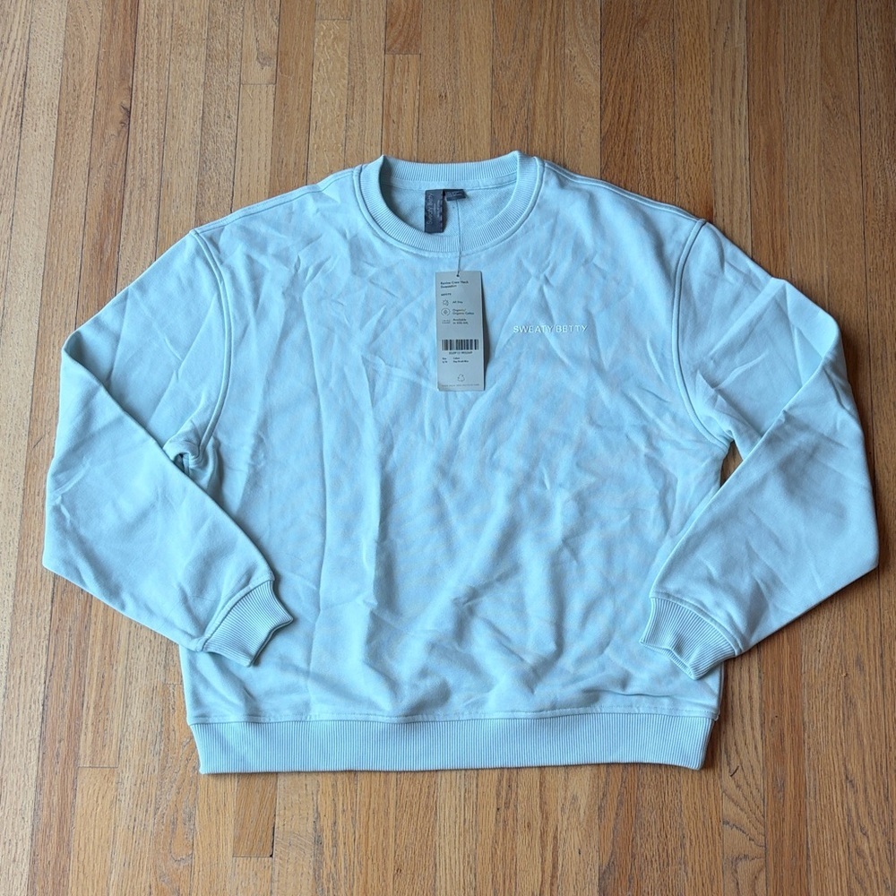 Sweaty Betty Day Break Blue Crewneck Sweatshirt S/M
